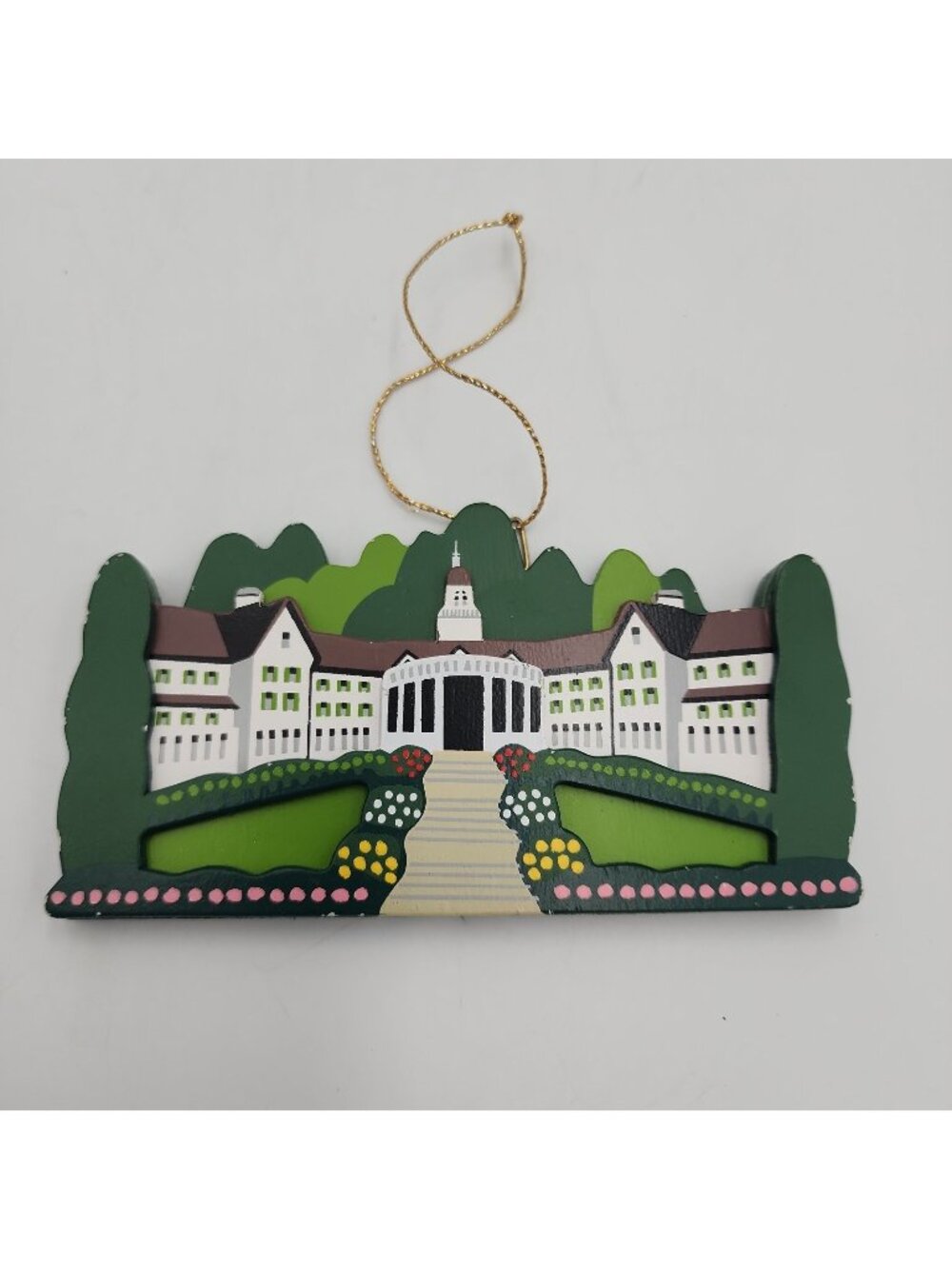 The Sagamore Bolton Landing New York Wooden Ornament 1993